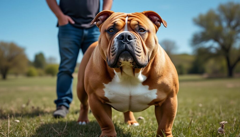 découvrez les caractéristiques, la taille et le tempérament de l'american bully dog xl, une race imposante et affectueuse, idéale pour les amateurs de chiens élégants et puissants.