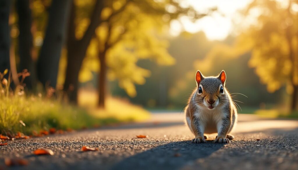 découvrez la signification profonde et les symboles clés liés à l'observation d'un écureuil traversant la route, et ce que cela peut représenter dans votre vie.