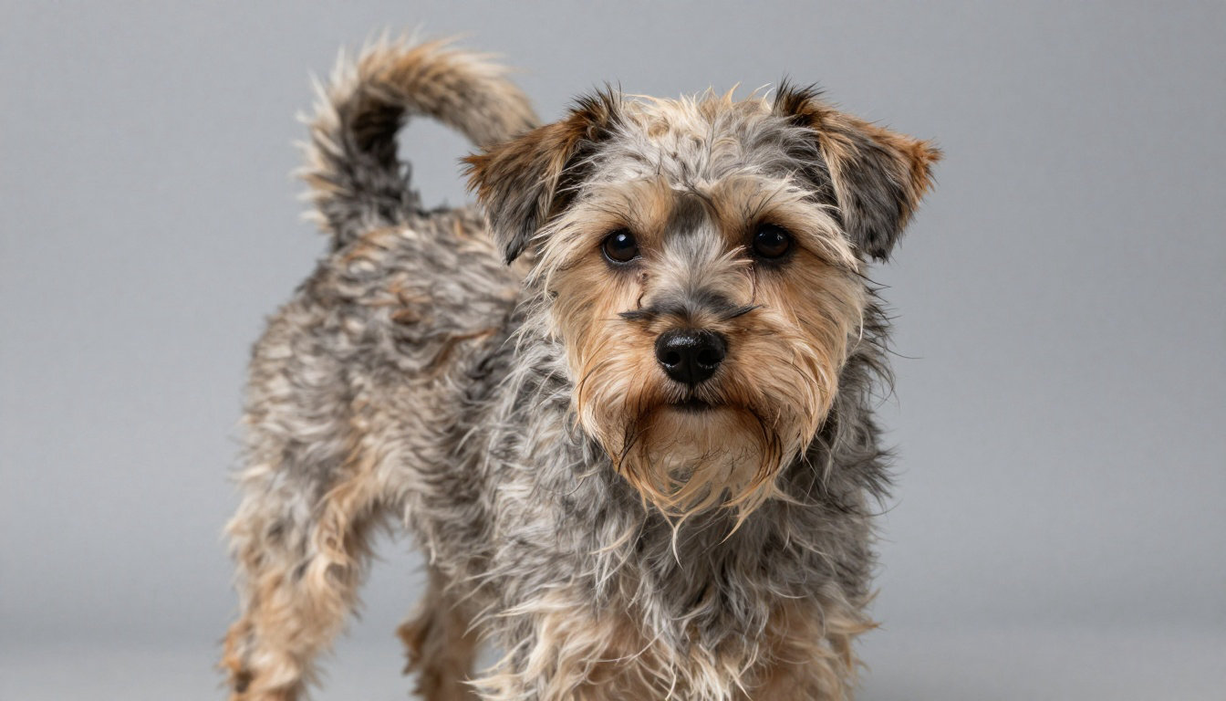 Pétunia, le mélange de Terrier au charme asymétrique
