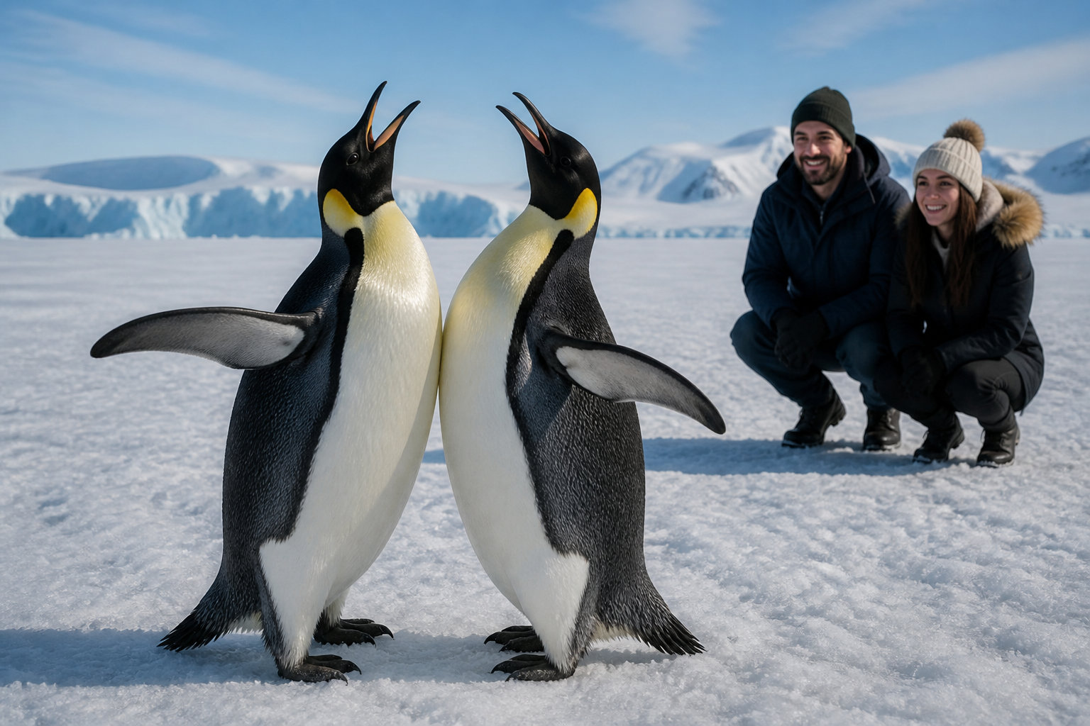 Cycle de reproduction unique durant l'hiver antarctique