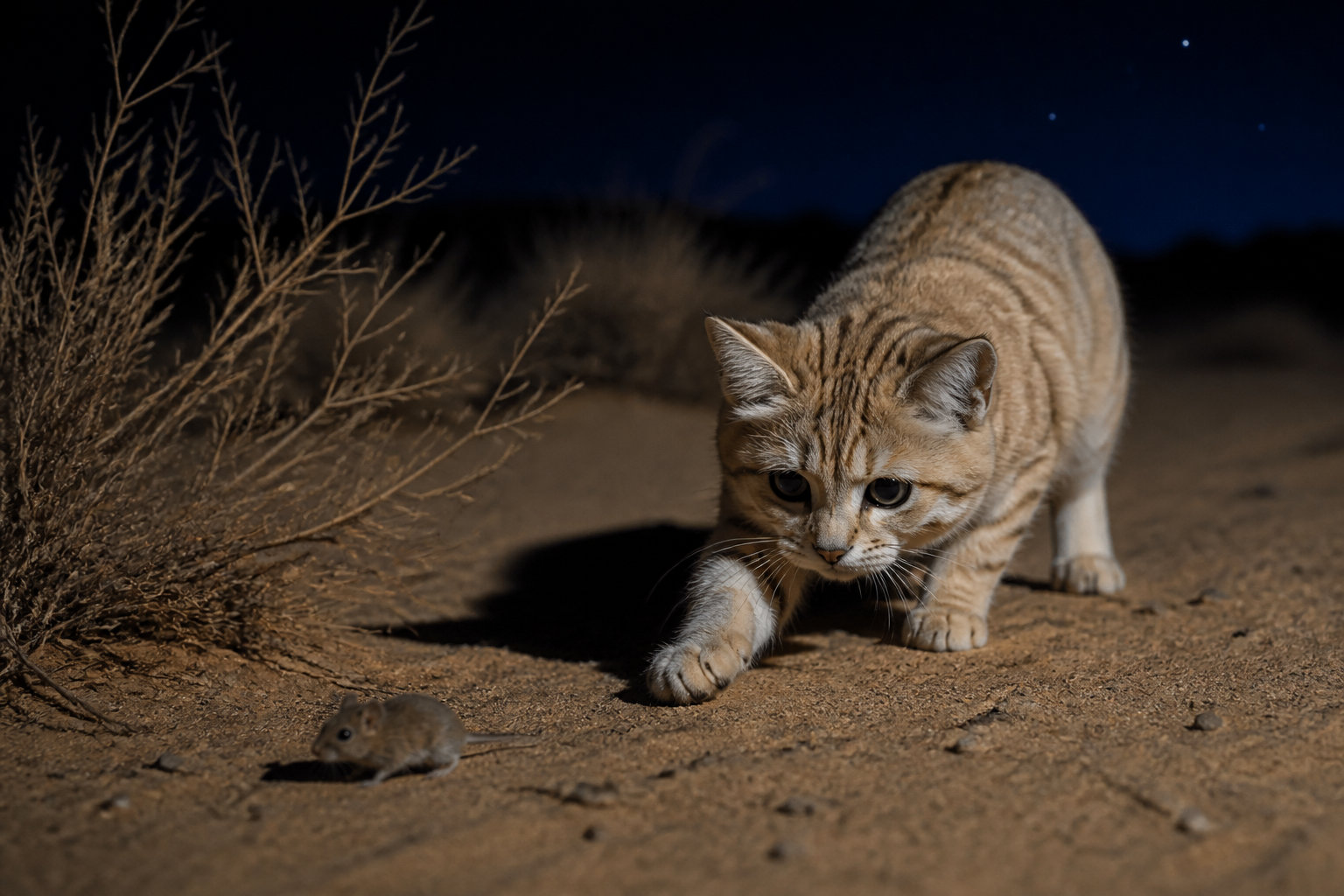Le mode de vie nocturne et les secrets de chasse du petit félin