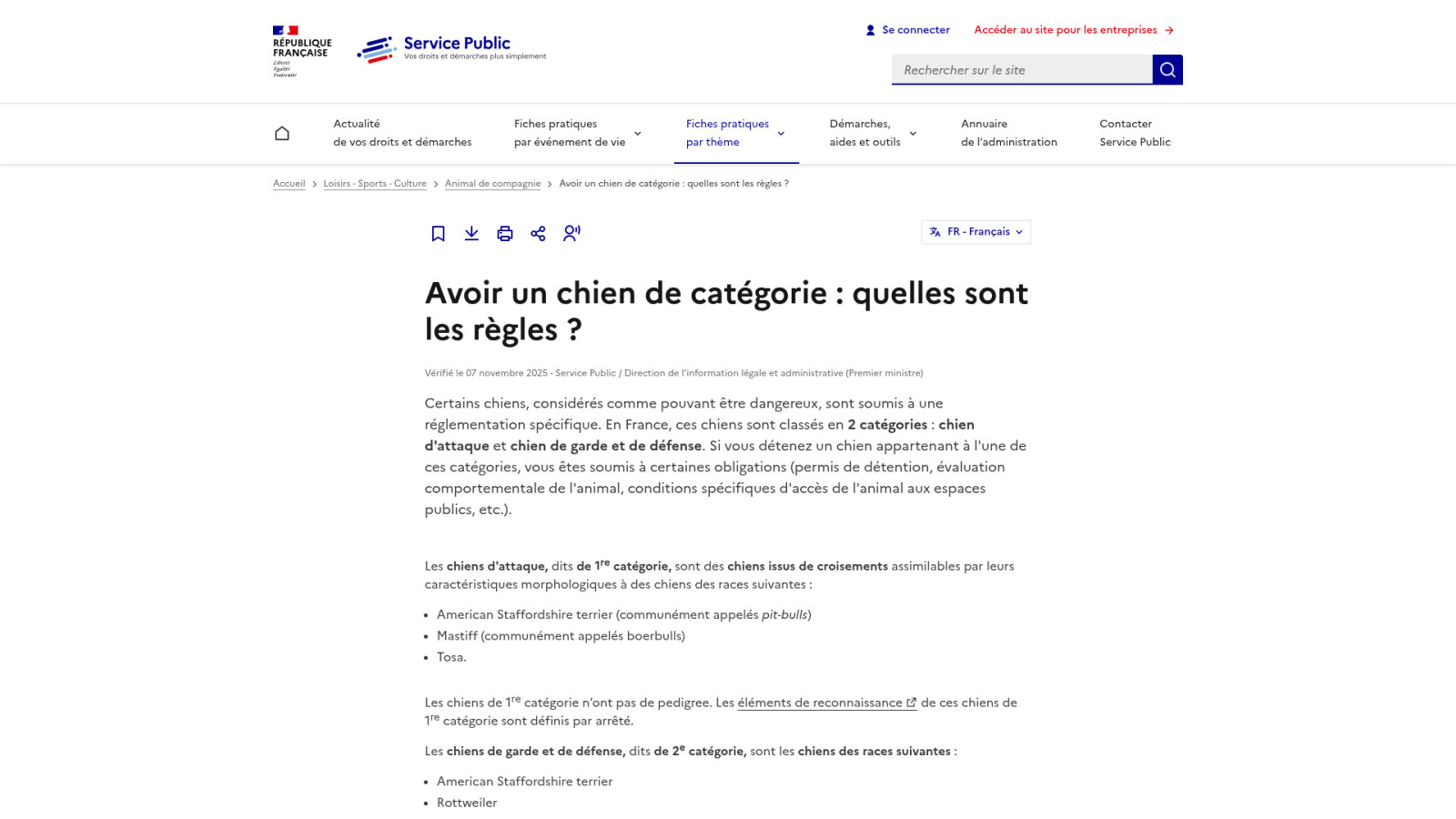 Quelles sont les obligations administratives pour la détention en France ?