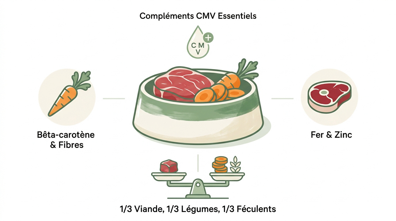 Gamelle de bœuf mijoté aux carottes pour chien