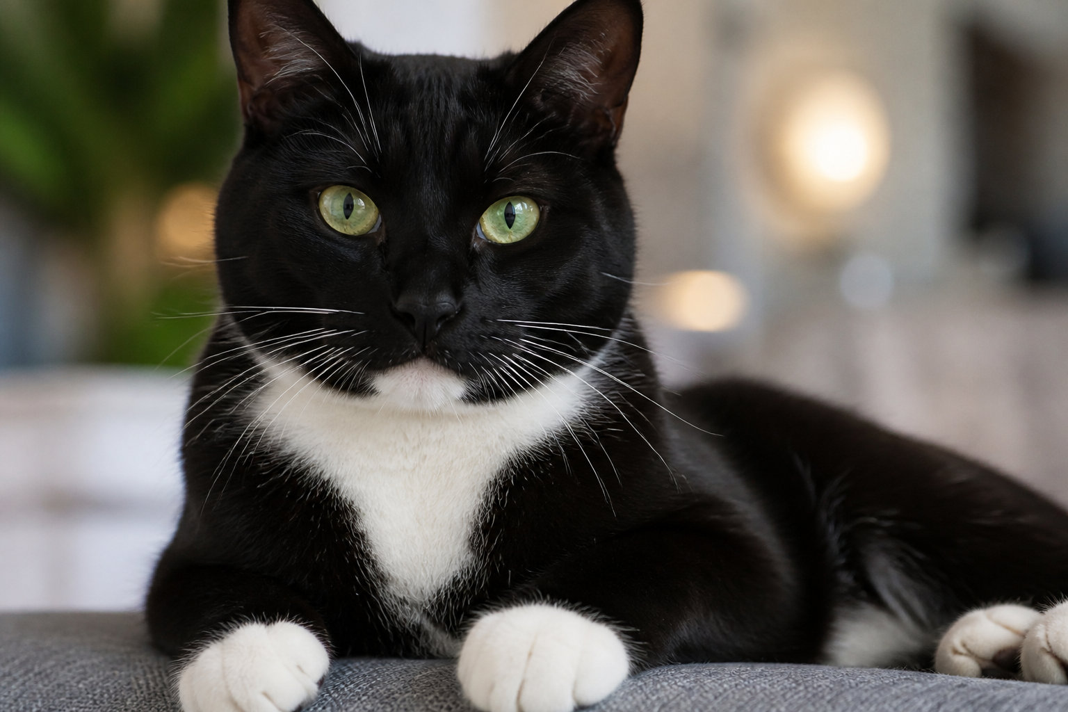 Le motif smoking décrit une robe, pas une race de chat